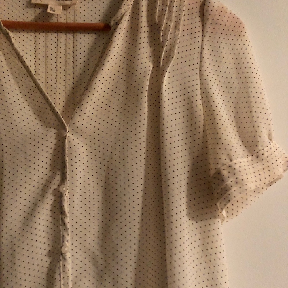 Urban Outfitters Polka Dotted Chiffon Blouse